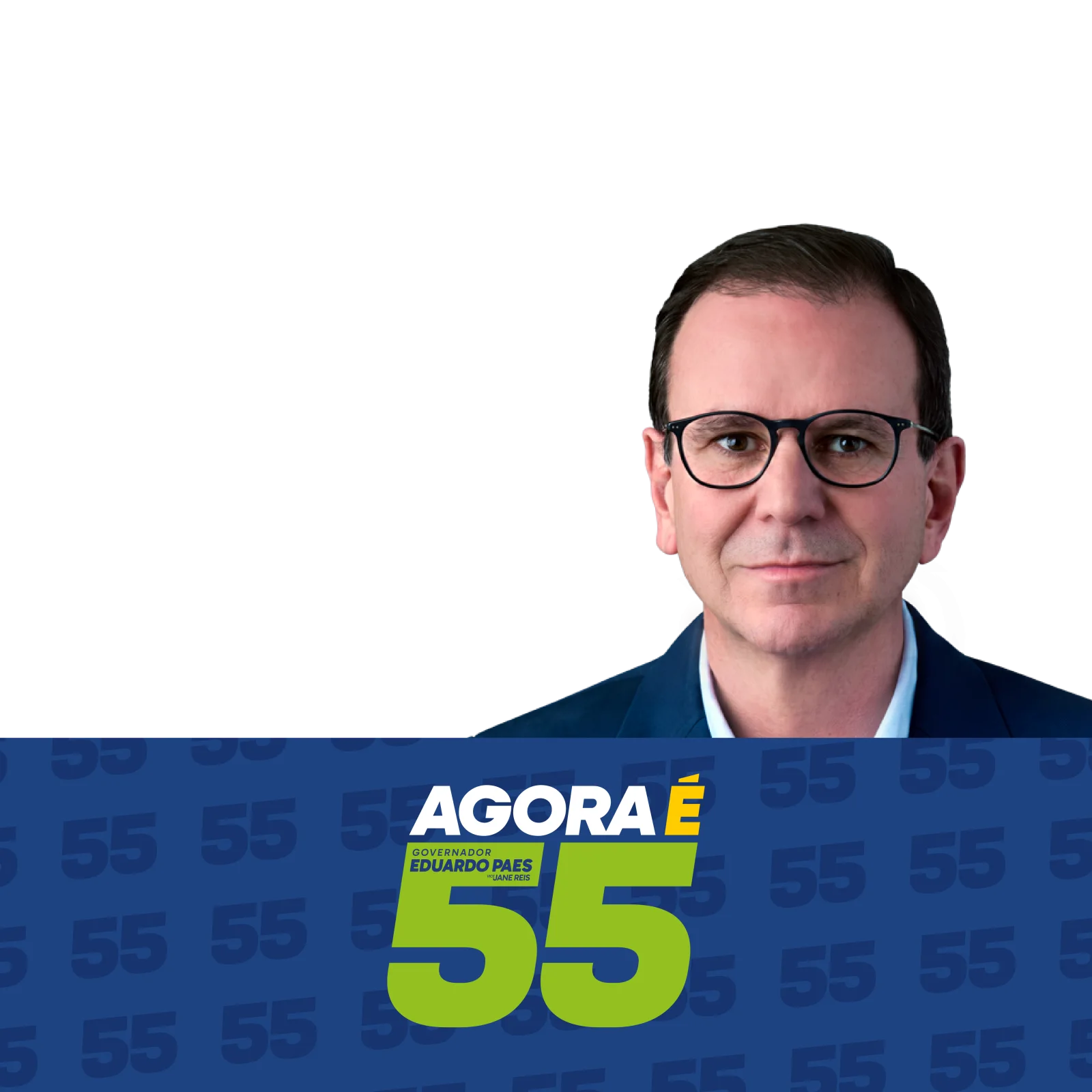 Arte Feed quadrado do projeto Eduar Paes 55 a Virada